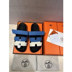 에르메스 H 로고 남성 가죽 슬리퍼 001-194753