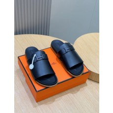에르메스 남성 H 버클 가죽 슬리퍼 001-195033