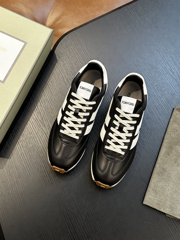 TOM FORD 가죽 로우탑 스니커즈 001-195164