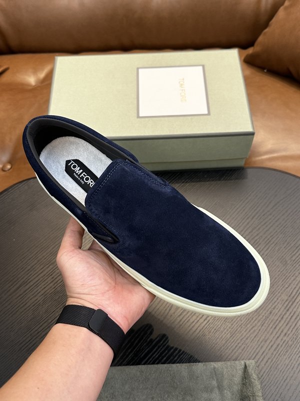 TOM FORD 캠브리지 가죽 로우탑 스니커즈 001-195179