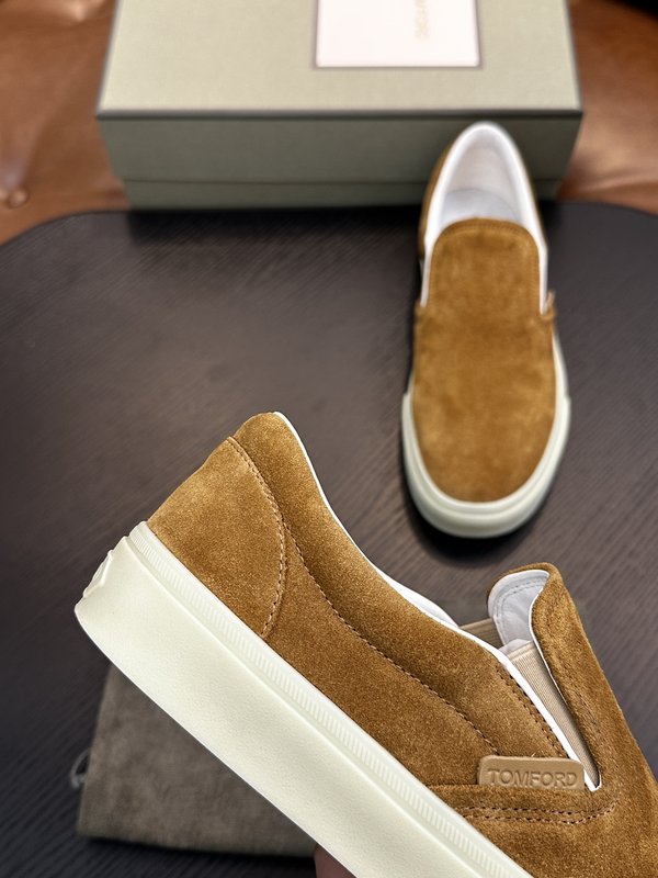 TOM FORD Cambridge 스웨이드 로우톱 슈즈 001-195181