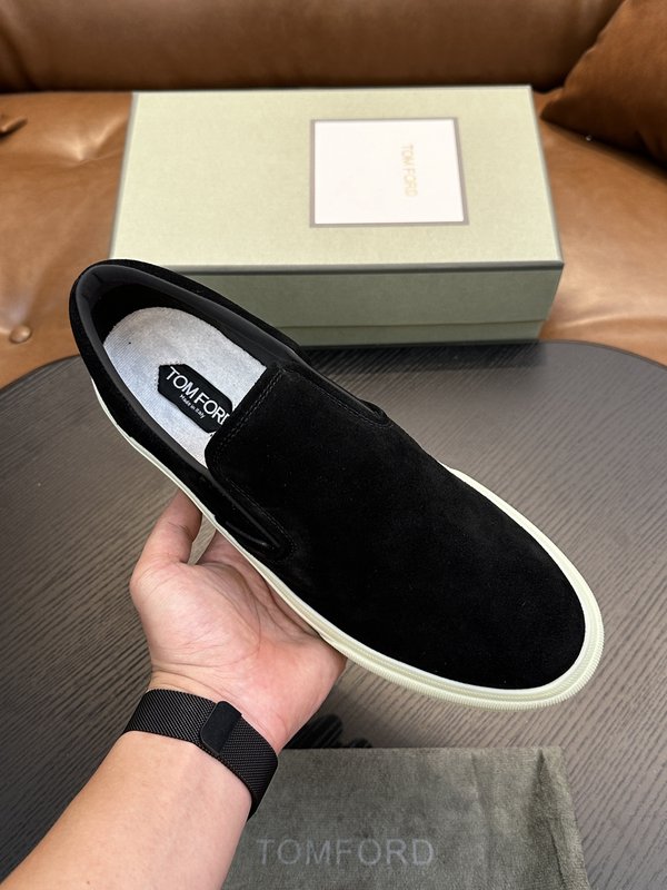 TOM FORD 가죽 로우톱 스니커즈 001-195187