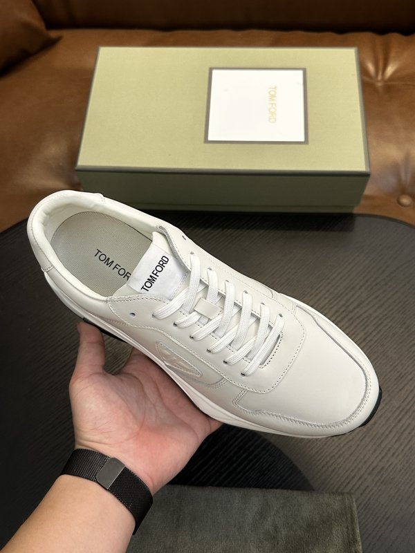 TOM FORD Cambridge 가죽 로우톱 스니커즈 001-195235
