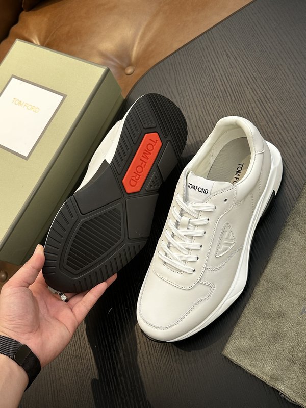 TOM FORD Cambridge 가죽 로우톱 스니커즈 001-195235
