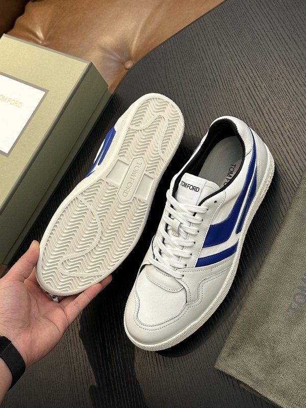 TOM FORD 가죽 로우탑 스니커즈 001-195244