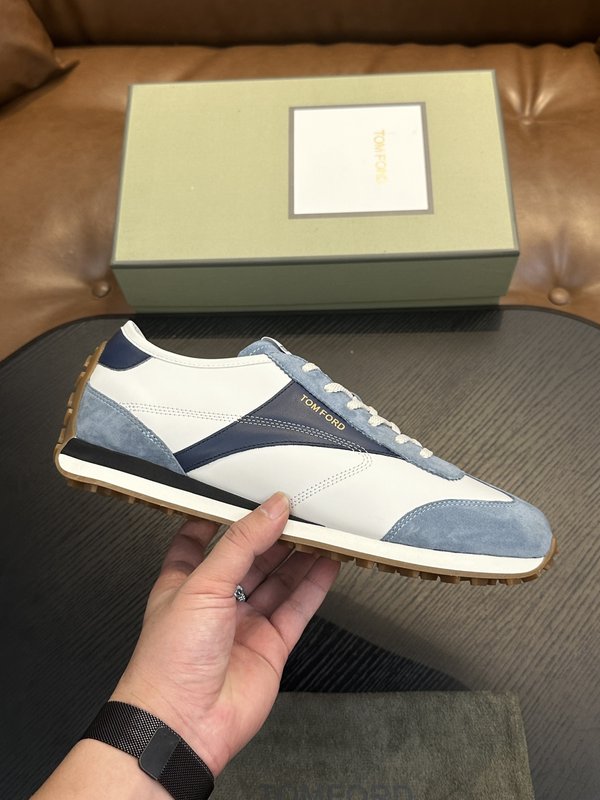 TOM FORD Cambridge 가죽 로우탑 스니커즈 001-195252