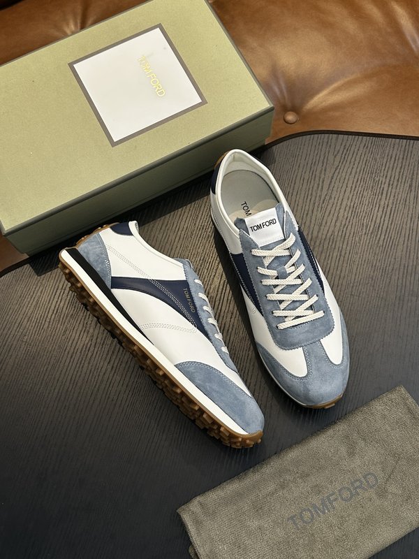 TOM FORD Cambridge 가죽 로우탑 스니커즈 001-195252
