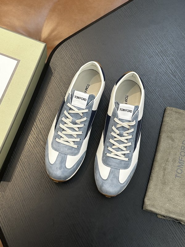 TOM FORD Cambridge 가죽 로우탑 스니커즈 001-195252