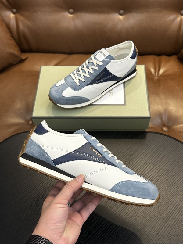 TOM FORD Cambridge 가죽 로우탑 스니커즈 001-195252