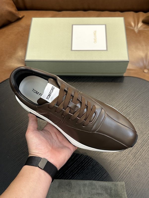 TOM FORD Cambridge 가죽 로우탑 스니커즈 001-195276