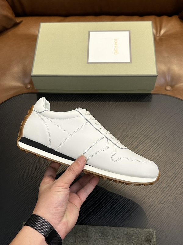TOM FORD 가죽 로우탑 스니커즈 001-195279