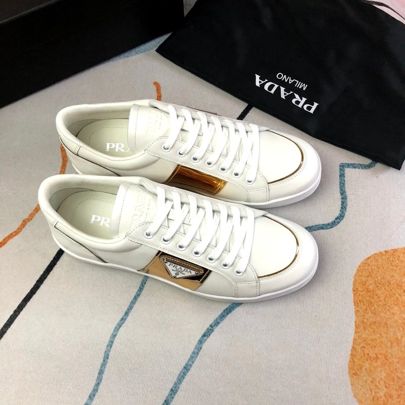 PRADA 프라다 화이트 골드 컬러 슈즈 001-195604