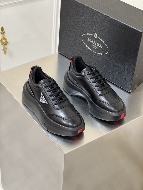 Prada 남성 3D 콘셉트 두꺼운 밑창 캐주얼슈즈 001-195625
