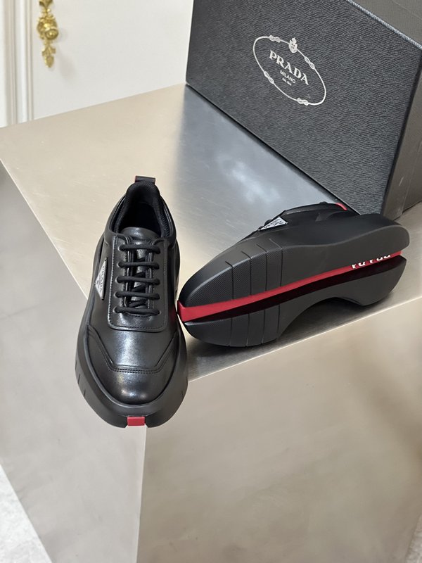 Prada 남성 3D 콘셉트 두꺼운 밑창 캐주얼슈즈 001-195625