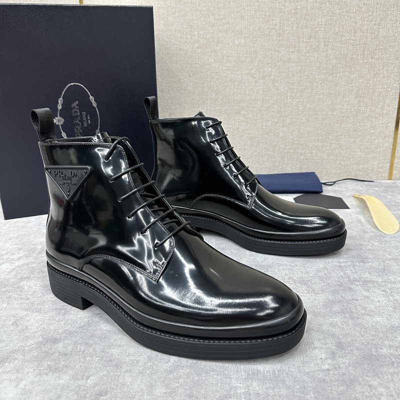 프라다 PRADA 남성 첼시 두꺼운 밑창 부츠 001-195804