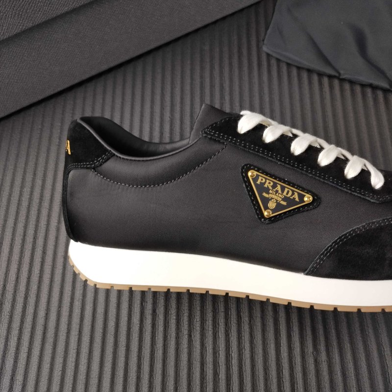 PRADA 블랙 패브릭 캐주얼슈즈 001-195827