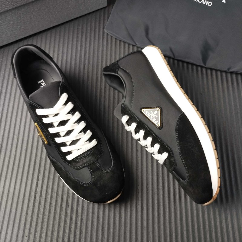 PRADA 블랙 패브릭 캐주얼슈즈 001-195827