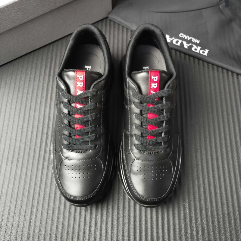 PRADA 블랙 가죽 신발 001-195848