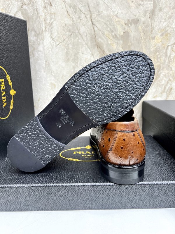 PRADA 남성 수입 개변주 송아지 가죽 구두 001-195891