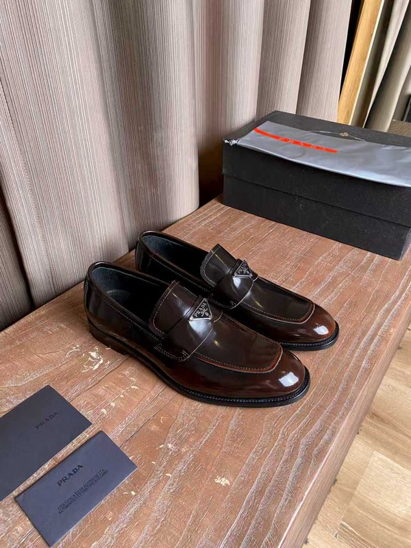 PRADA 남성 오리지널 송아지 가죽 구두 001-195989