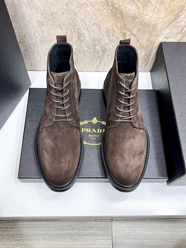 PRADA 사피아노 가죽 첼시 부츠 001-195997