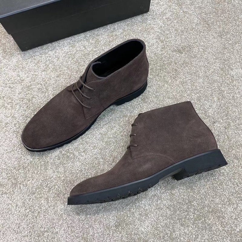 Prada 비즈니스 캐주얼 소 가죽 남성 부츠 001-196013