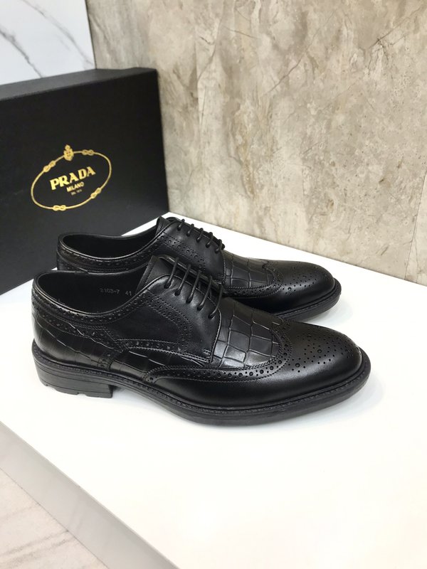 프라다 PRADA 남성 정장 가죽 슈즈 슬립온 001-196014