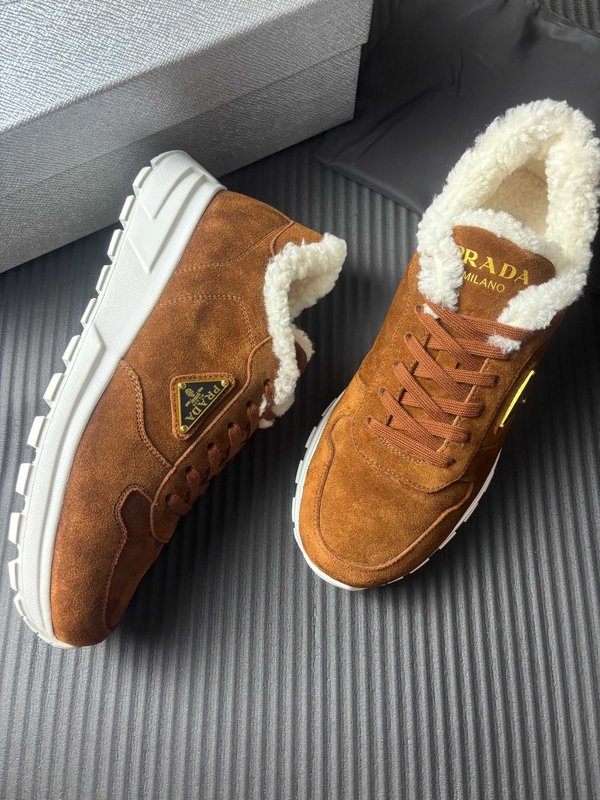 PRADA 신상 진짜 양모 부츠 001-196083