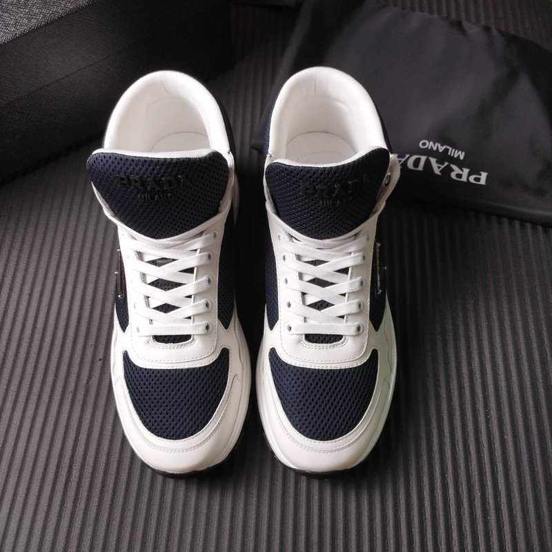 PRADA 네이비화이트 메쉬 운동화 001-196093