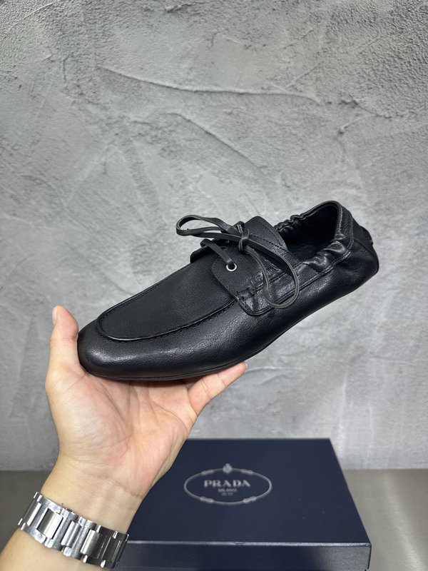 PRADA 레트로 남성 레이어드 캐주얼 가죽슈즈 001-196116