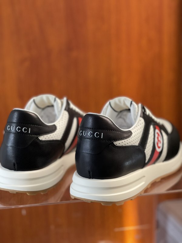Gucci 남성 레트로 컬러 블록 캐주얼 운동화 001-196198