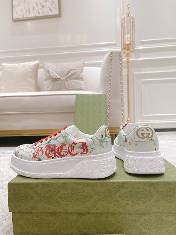 GUCCI 2022SS 커플 두꺼운 밑창 화이트 슈즈 001-196231