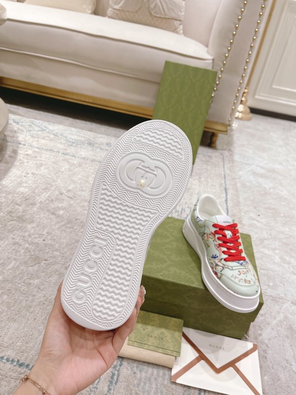 GUCCI 2022SS 커플 두꺼운 밑창 화이트 슈즈 001-196231