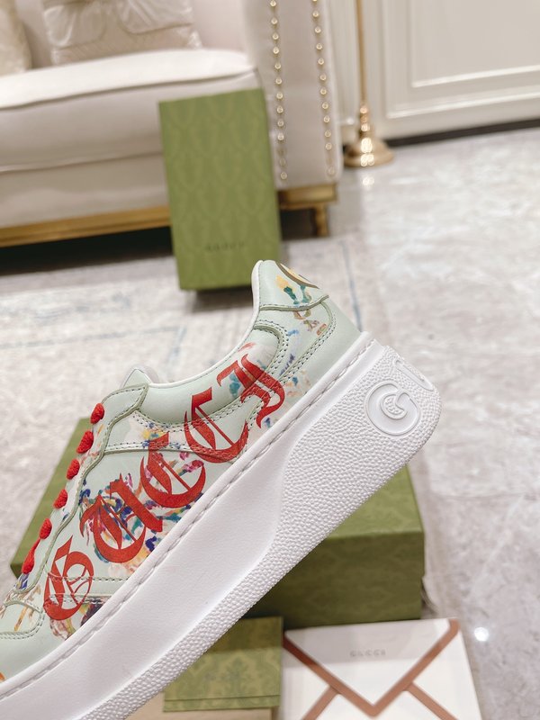 GUCCI 2022SS 커플 두꺼운 밑창 화이트 슈즈 001-196231