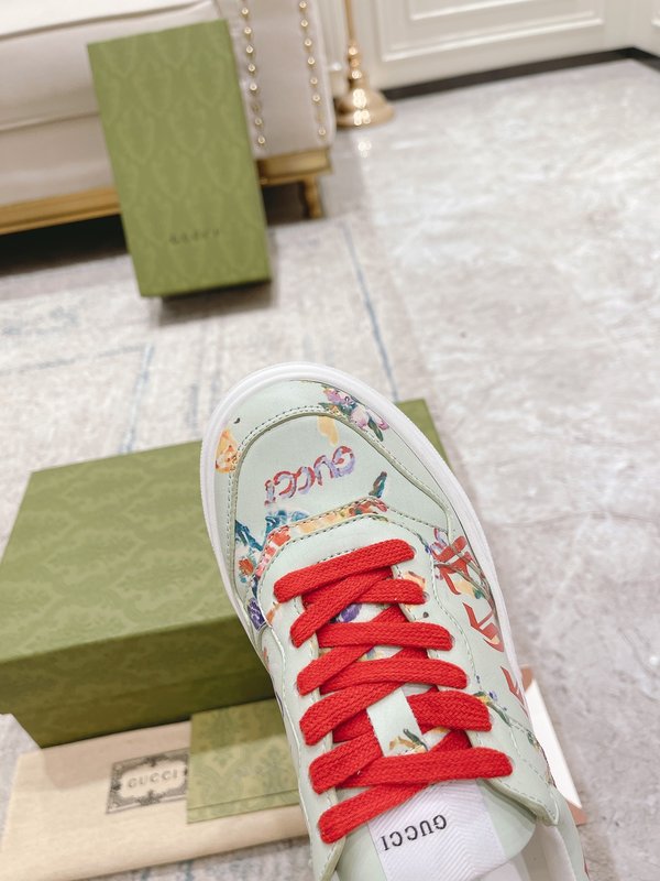 GUCCI 2022SS 커플 두꺼운 밑창 화이트 슈즈 001-196231