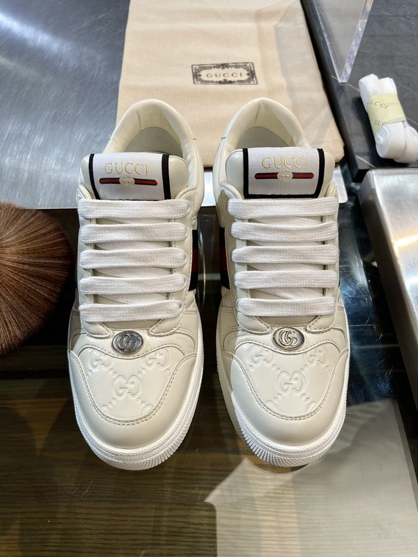 GUCCI Screener 남녀 공용 레트로 운동화 001-196258