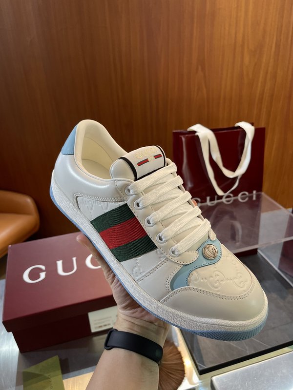 GUCCI Screener 남녀 공용 레트로 운동화 001-196258