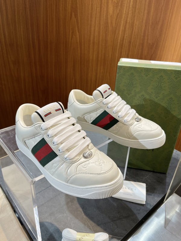 GUCCI Screener 남녀 공용 레트로 운동화 001-196258