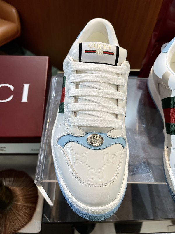 GUCCI Screener 남녀 공용 레트로 운동화 001-196258