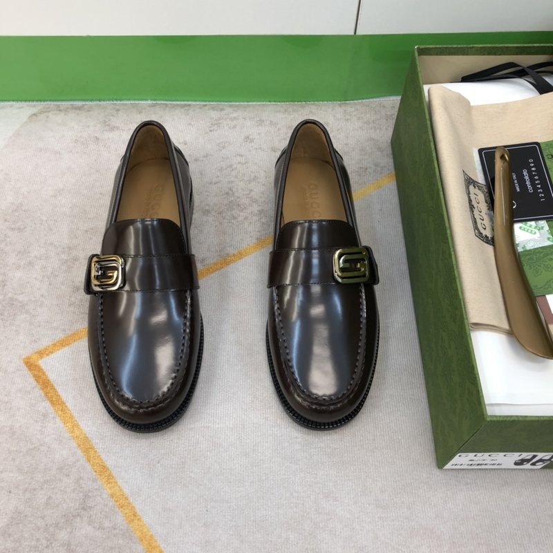 GUCCI 정장 로퍼 가죽 바닥 001-196307