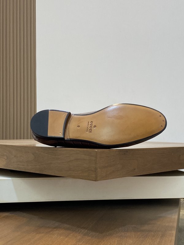 GUCCI 구찌 오리지널 가죽 바닥 로퍼 001-196403