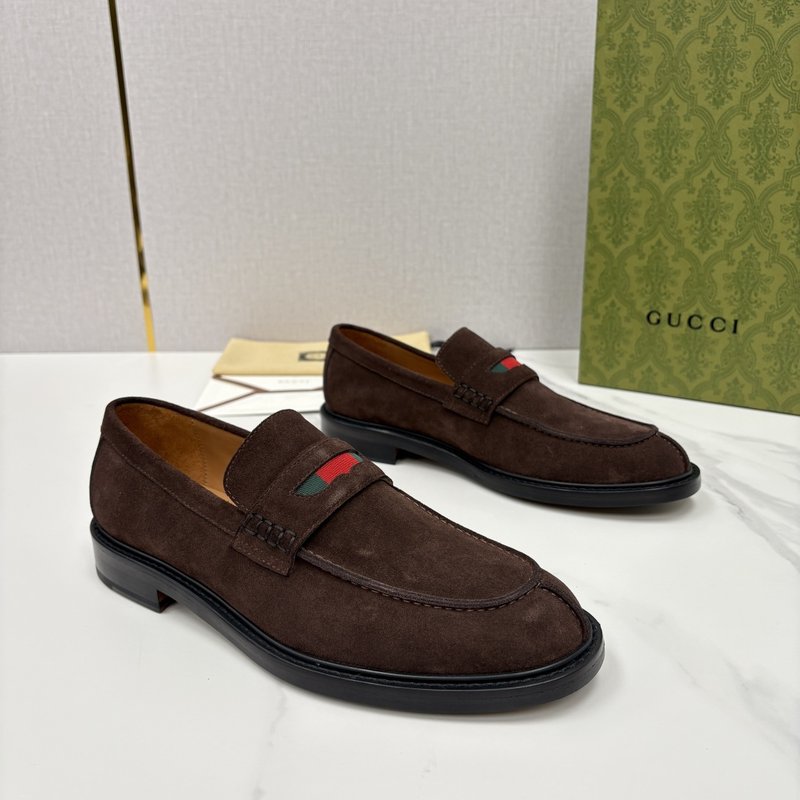 GUCCI Jordaan 남성 심플 로퍼 슈즈 001-196502