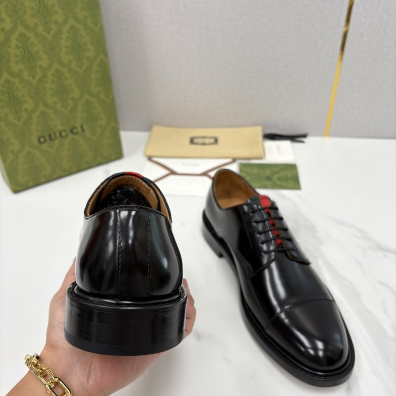 GUCCI 남성 클래식 웹팅 정장 구두 001-196511