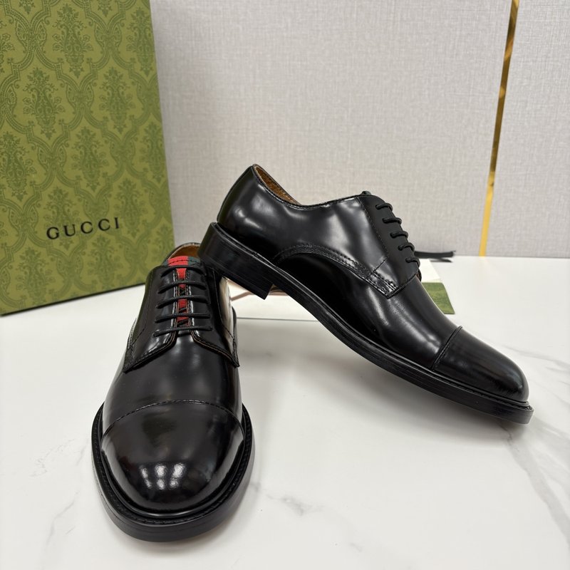 GUCCI 남성 클래식 웹팅 정장 구두 001-196511