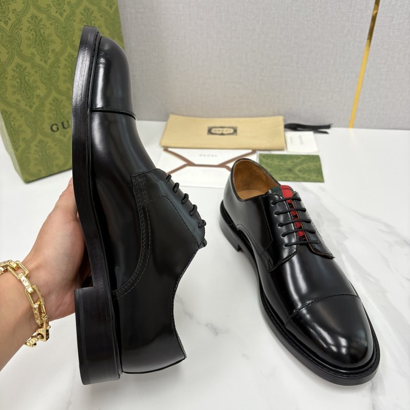 GUCCI 남성 클래식 웹팅 정장 구두 001-196511