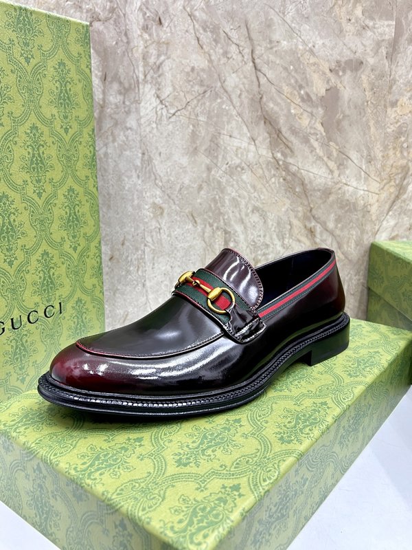 GUCCI 스트라이프 더블 G 로퍼 001-196519