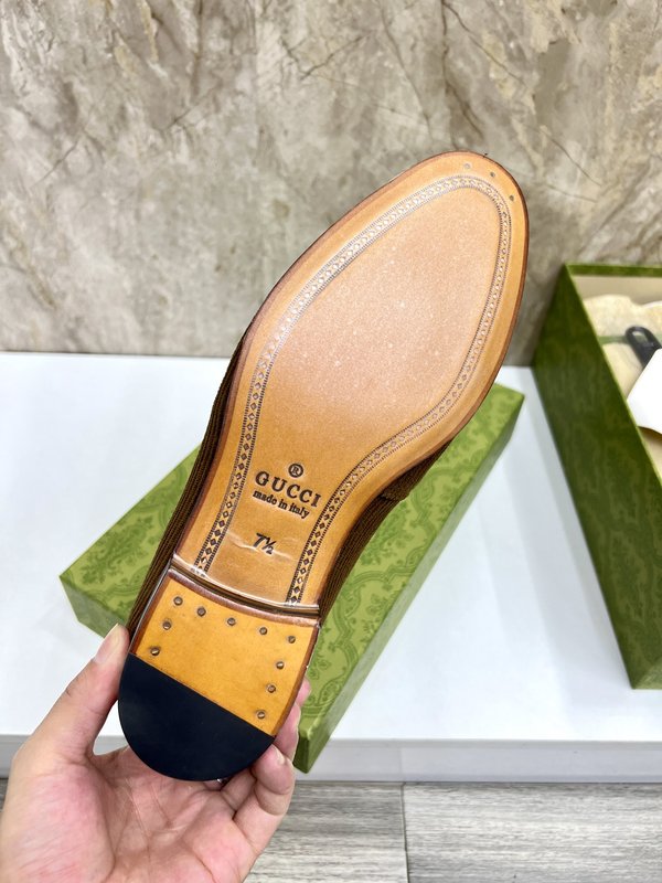 GUCCI 스트라이프 더블 G 로퍼 001-196526