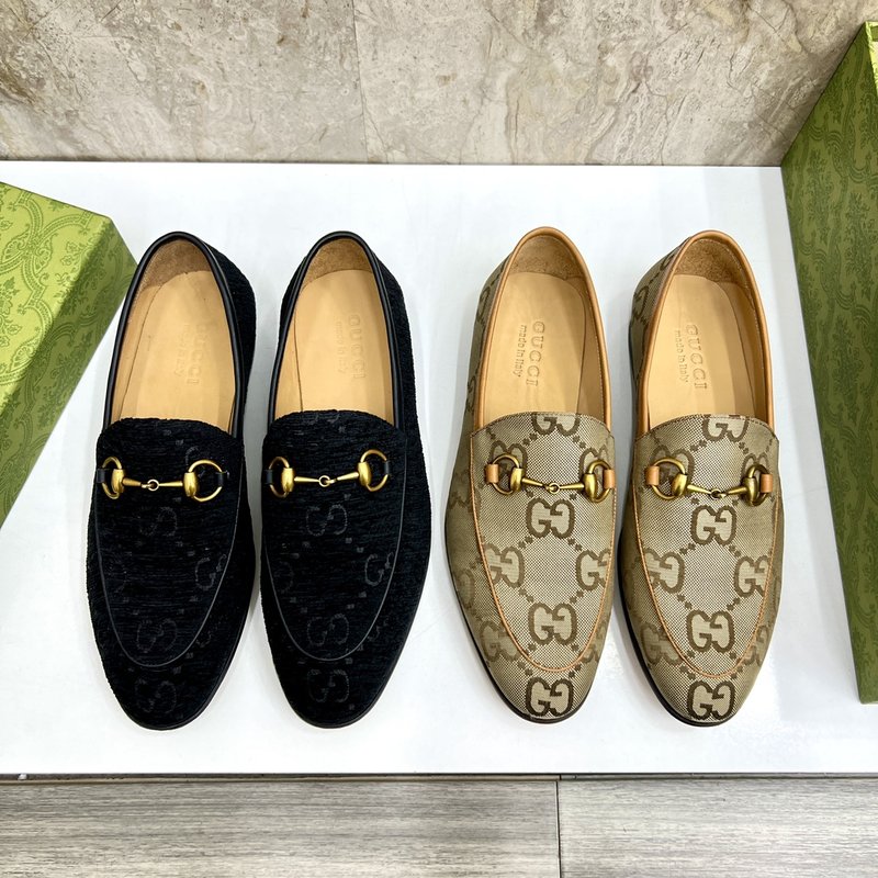 GUCCI 스트라이프 더블 G 로퍼 001-196527
