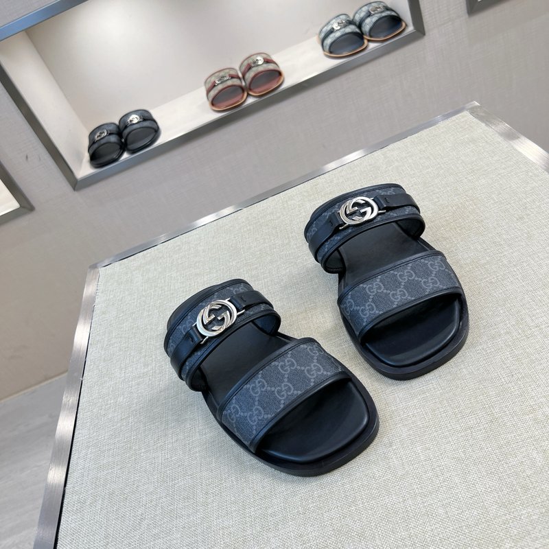 Gucci 오리지널 소재 가죽 슬리퍼 001-196559