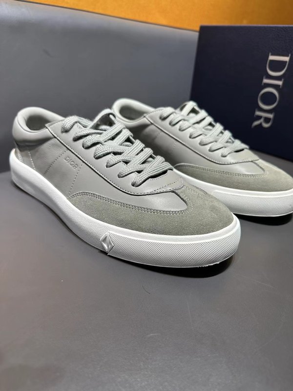 디올 DIOR 레트로 조깅 운동화 가죽 로우탑 001-196612